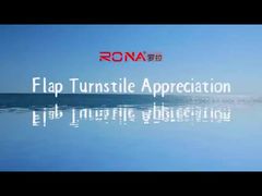 الباب الدوار رفرف حاجز بوابة ماسح الباركود الإلكتروني 304 مادة الفولاذ المقاوم للصدأ