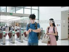 بوابة حاجز الأمان الأوتوماتيكية، الباب الدوار لارتفاع الخصر مع نظام التذاكر