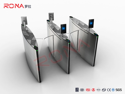 شراء بوابة حاجز رفرف عالي السرعة للتحكم في الوصول إلى RFID مع ذراع أرجوحة أكريليك online manufacture