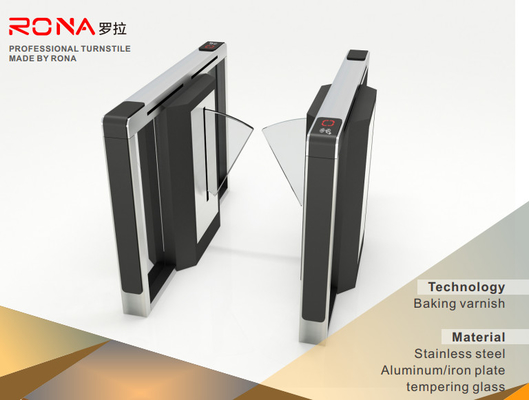 شراء 550 ملم Tcp / Ip Swing Flap حاجز بوابة الأمن مراقبة الوصول لأبواب المترو online manufacture