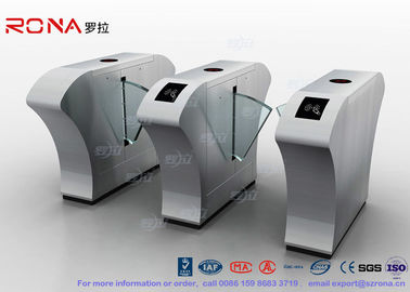شراء Airport Flap Barrier Gate RFID Interface Waist High Bidirectional Flap Barrier Turnstile online manufacture
