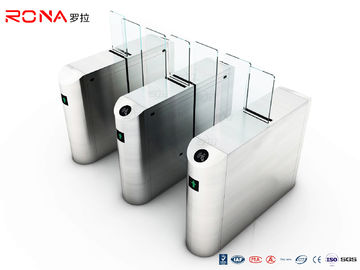 شراء الأمن الإلكتروني انزلاق الباب الدوار بوابة ارتفاع كامل SUS304 المواد قارئ بطاقة RFID online manufacture
