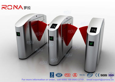 Flap Barrier Gate TCP / IP Flap Turnstile Security Gate التحكم بالوصول على كرسي متحرك ممرات لأبواب مترو الانفاق