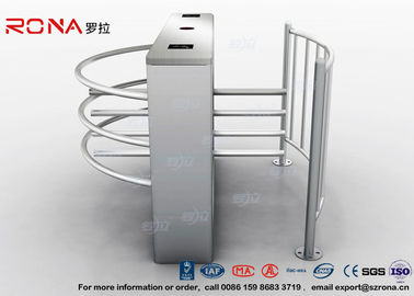 شبه التلقائي ارتفاع الخصر الباب الدوار مدخل IC / ID التحكم في الوصول AC220V