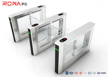 مبنى المكاتب RFID سوينغ بوابة الباب الدوار زجاج بوابة لنظام التحكم في الوصول